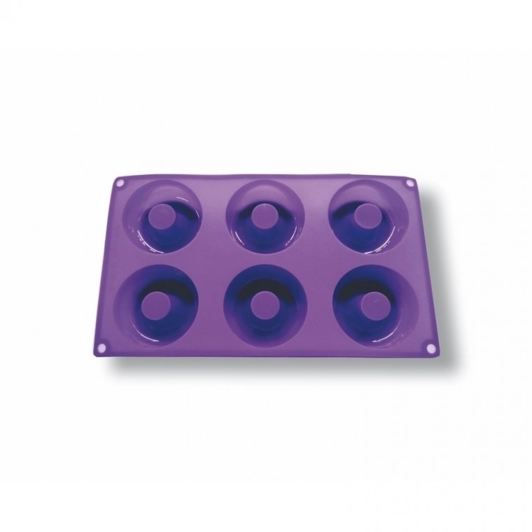 Molde Silicona Para Donas x 6 (7.5 CM diamentro)