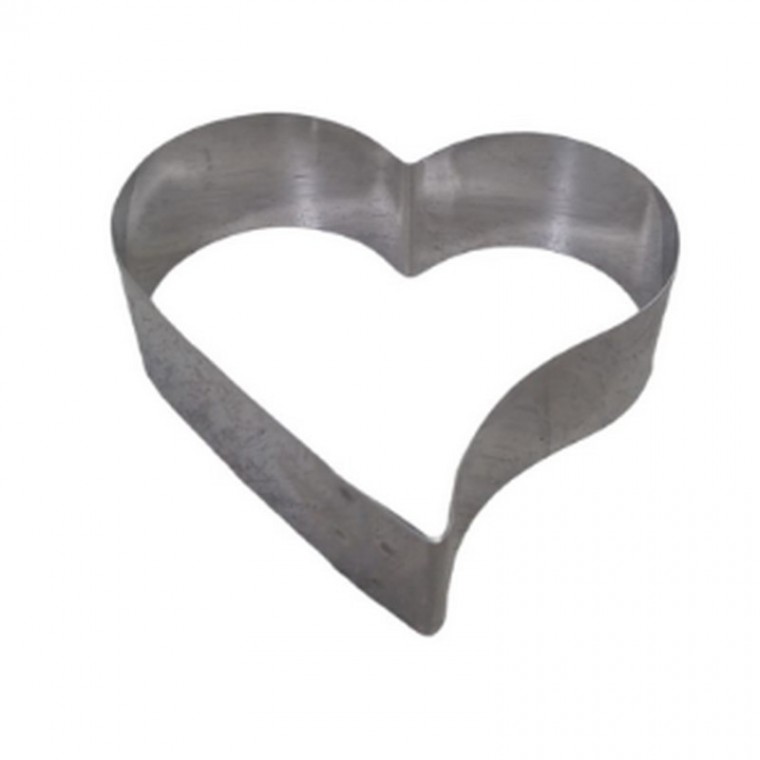 Aro Corazon Comic Acero Inox 18 cm (alto 6 cm)