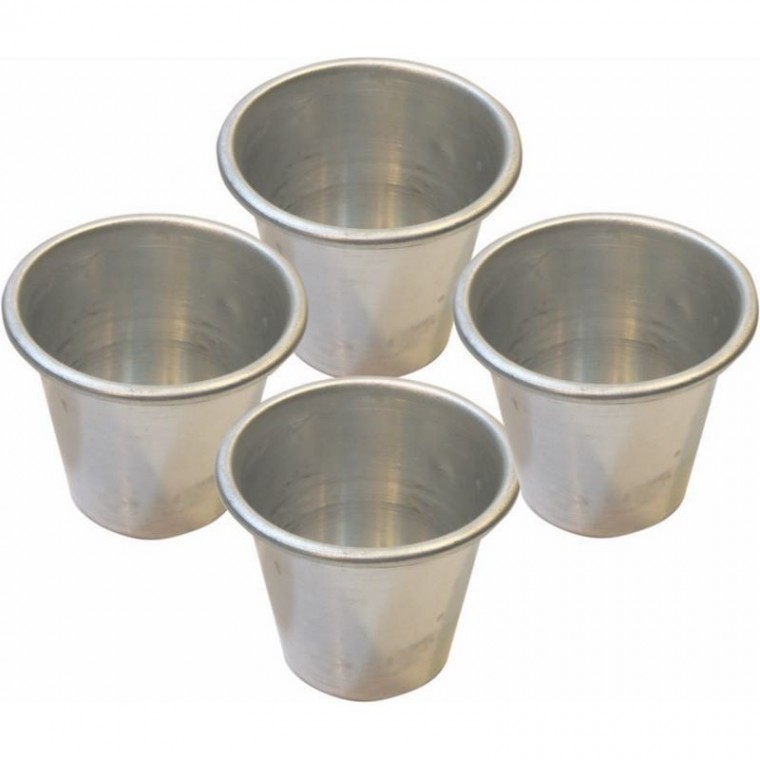 Vaso Flan Aluminio con Borde